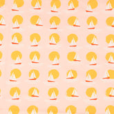 French Terry Segelboote - blass rosa